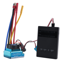 1:10 Car 120A Waterproof Brushless Esc + Program Card Combination Details, For 1/10 Rc