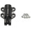 Aluminum Alloy Security Automatic Window Gate Lock Spring Bounce Door Bolt Latch, Black 8