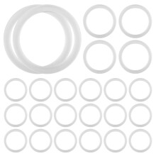 Silicone Sealing Rings Gasket for Leak Proof Jar Lids (24 Pack, Regular Mouth)