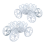 2-Pack Single Princess Carriage Cupcake Stand Holder Display 4