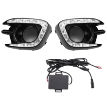For Sport Montero 2013 2014 2015 Daytime Running Lights Fog Lamp Cover 12V Abs Led Drl