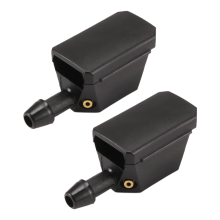 2Pcs Windscreen Washer Jet Universal Black Car Arm Wiper Blade Water Nozzle Accessories