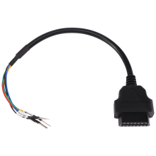 16 Pin OBD OBD2 Female K Line CAN Jumper Tester Connector Car Diagnostic Extension Cable Cord Pigtail