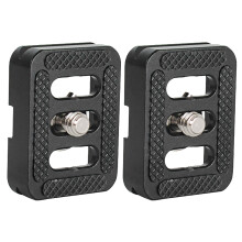 Quick Release Plate for Tripod with C-10,C-10X,E-10,E-20 Ball Heads and 3T-35R/T005 Series Kits 2PCS