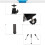 Mini Portable Tripod Adjustable Aluminum Alloy for Camera Projector Black 7