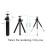 Mini Portable Tripod Adjustable Aluminum Alloy for Camera Projector Black 3