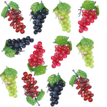 12 Bunches Artificial Grapes Simulation Decorative Lifelike Fake Clusters for Wedding Wine Kitchen Centerpiece