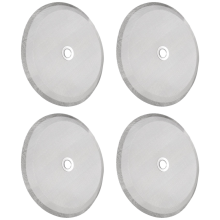 4 Pcs in Stainless Steel Replacement Coffee Filter Mesh,for 1000 Ml ,8 Cup French Makers and Tea Machines