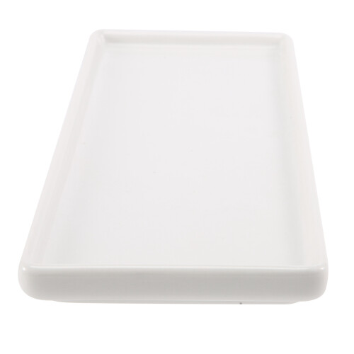 Rectangular Ceramic Tray Plate White Porcelain Mouthwash Cup Bathroom Living Storage 2