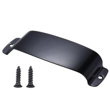 1Pcs Steel Electric Guitar Pickup Cover Protector for Bass with 2 Screws Black