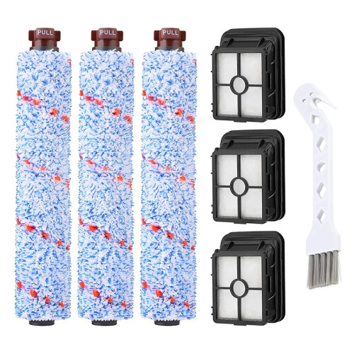 Replacements Compatible for , 3 Multi- Brush Roll 1868 + Vacuum Filter 1866 1