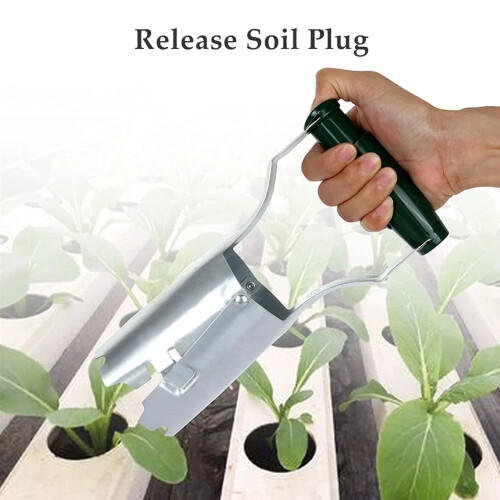 Automatic Transplanter Garden Hand Bulb Planter Tool with Depth Mark Soil Release Planting for Digging Hole Seed A 2