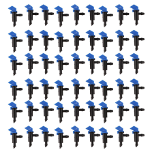 60 Pieces Irrigation Drip Emitter Garden Flag Dripper, Trees and Shrubs (Blue Black,2GPH)