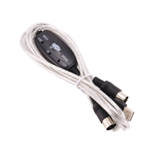 USB to MIDI 5Pin Cable Converter 2 in 1 PC Audio Output Editing for Piano Electronic Musical Instruments