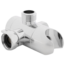3 Way Shower Diverter with Hand Cradle Faucet Overhead Arm Tee Splitter Boom Adapter