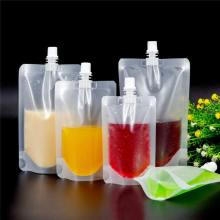 50PCS 100Ml Liquid Stand Bag Leak Proof Drink Packaging Spout Pouch for Beverage Juice Milk Coffee Storage