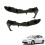 5211547010 / 5211647010 Car Front Left & Right Side Lower Bumper Retainer Support Bracket for 2004-2009 3