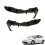 5211547010 / 5211647010 Car Front Left & Right Side Lower Bumper Retainer Support Bracket for 2004-2009 8