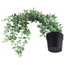 1 Pcs Artificial Hanging Plants Fake Potted Eucalyptus Plant for Wall Room Home Patio Indoor Outdoor Decor