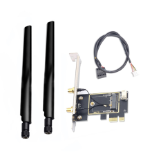 PCIE WiFi Card Adapter Wireless Network M2 NGFF Bluetooth Converter for Desktop Wi-Fi 8260 8265NGW AX200 9260 7265