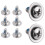 8Pcs/Set Snowboard Binding Screw Set, Mounting Screws with Snowboarding Washers Fixed Ski Accessories 8