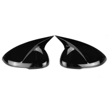 M Style Car Glossy Black Rearview Mirror Cover Trim Frame Side Caps for K5 2020 2021 2022