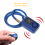 Cycling Security Lock Wireless Remote Control Anti-Theft Vibration Alarm Electric Code Chain Black 5