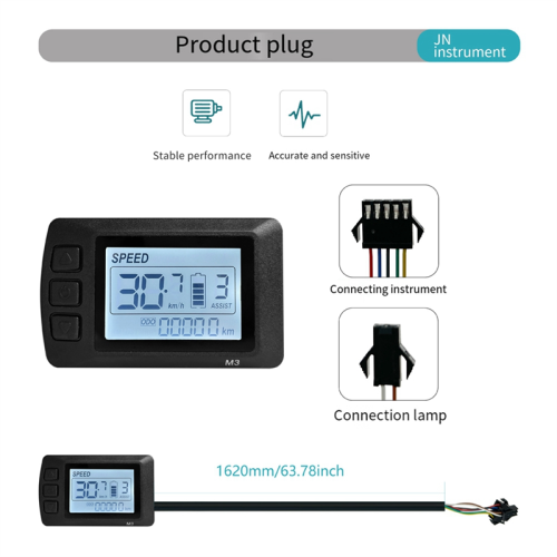 Ebike Display OMT-M3 SM Plug Intelligent LCD Electric Bicycle Accessories