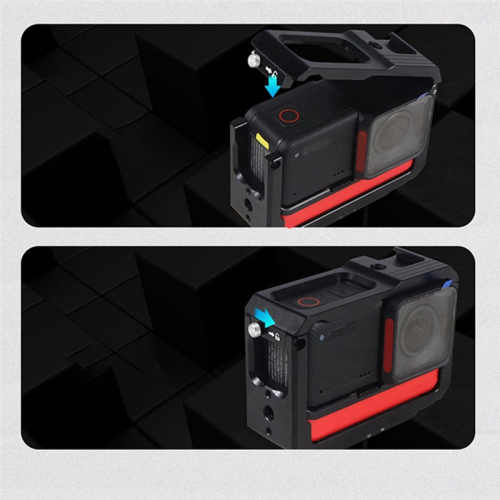 For Metal Cage Multi Cold Boots Expansion Flash Mount Magnetic Folding Protective Frame,A 1