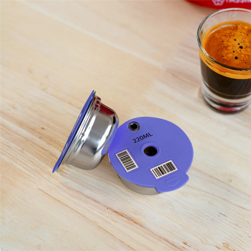 Coffee Capsule Pod for Machine Refillable Filter Silicone Lid Replacement 220Ml Espresso 1