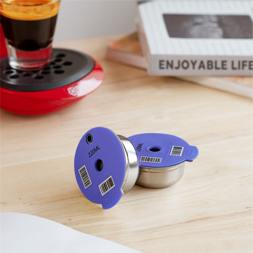 Coffee Capsule Pod for Machine Refillable Filter Silicone Lid Replacement 220Ml Espresso 2
