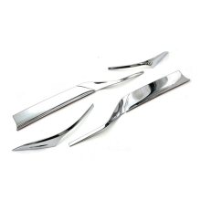 1Set Chrome Rear Tail Light Cover Trim for -V Vezel 2021-2023 Taillamp Lid Eyelid Eyebrow Molding Strip