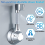 Shower Holder, 360 Adjustable Holder Strong Paste Head No Drilling Black 7