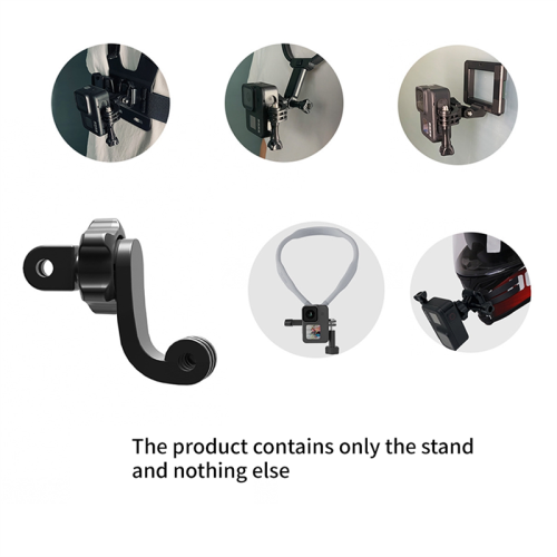Universal 360 Rotatable Vertical Mount Camera Accessories Backpack Clip Collar Helmet Chin 2