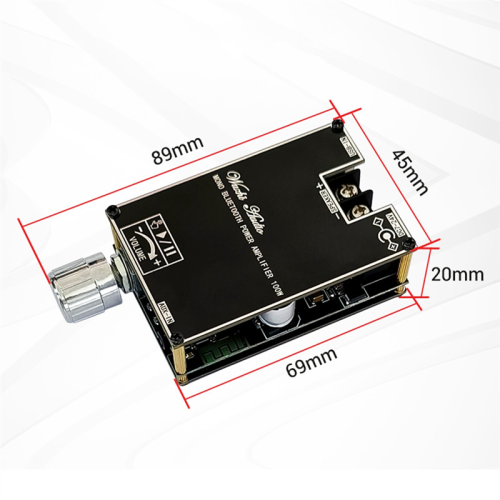 Mono 100W Bluetooth Audio Amplifier Board with Box Function TPA3116D2 BT5.1 Stereo Module DC7-24V -1001B