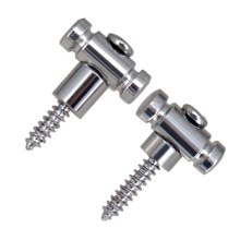 Electric Guitar String Buckle Holders with Mounting Screws Tree Guides Accessories Silver