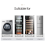 Washing Machine Stand Universal Base Multi-Functional Adjustable for Dryer Refrigerator Bathroom Accessories A 7