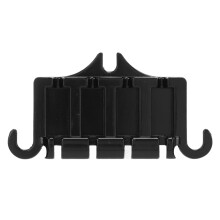 Puente para bajo eléctrico de 4 cuerdas, metal negro