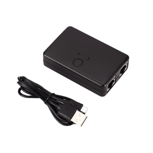 2 Port Network Switch RJ45 Splitter Cable Extender 100Mbps Selector Power Free Way Adapter Connector 2