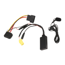 6Pin Car Bluetooth Audio Adapter MIC Handsfree AUX Cable for 159 Smart Fortwo 451