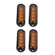 4Pcs Truck LED Side Lights 3000K Waterproof 12–24V Yellow