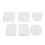 30pcs Felt Sheets DIY Thermal Transfer 6 Shapes 7