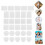 30pcs Felt Sheets DIY Thermal Transfer 6 Shapes 12