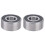 3203-2RS 17x40x12mm Cuscinetto a sfere argento 2 pezzi 2