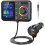 Bluetooth FM Transmitter for Car, Wireless Car Bluetooth V5.0 Adapter with Screen, Hands-Free Call(Black) 1