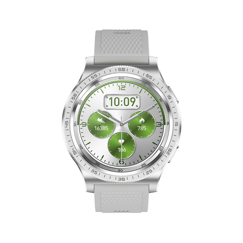 Smartwatch 1.43" Amoled Fitness Tracker Ip67 Waterproof Heart Rate Spo2 20 Sport Modes(Silver) Silver 6976918075420