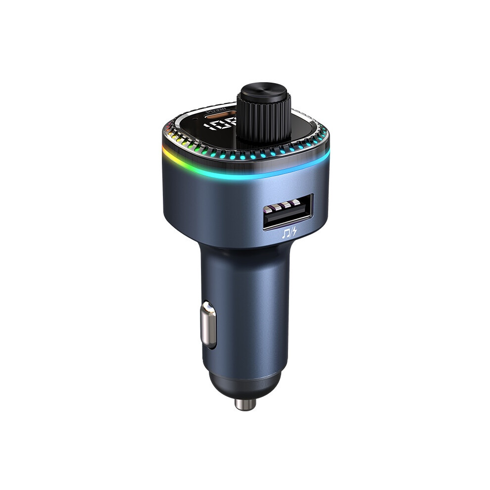 Bluetooth 5.3 Adapter Auto, Fm Transmitter With Pd 30W, Hands-Free Calling, Support Usb Disk (Black) Black 6976918074461