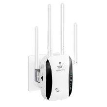 Easy Setup Wifi Repeater Extender Long Range 2.4g Wireless Internet with Ethernet Port, for Home(White)