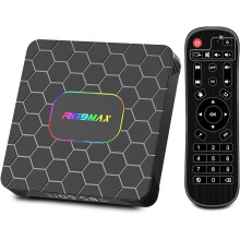 Android 14.0 tv box,R69MAX Smart tv box with 4GB RAM 32GB ROM RK3528 Quad Core ARM Cortex A53 Mali-450 GPU Support 8K(Black)