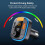 Bluetooth FM Transmitter for Car -Bluetooth 5.0 Adapter PD20W+QC3.0 Cigarette Lighter Radio Receiver(Black) 6
